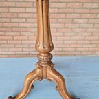 Antieke Wijntafel Plantentafel Ronde Bijzettafel thumbnail 4