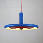 Geweldige Fog & Morup Xl Hanglamp - Model Optima Blauw En Rood - Ontworpen Door Hans Due thumbnail 6