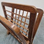 Artdeco Amsterdamse School Stijl Antieke Krantenbak Rek thumbnail 7