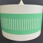 White And Green Plastic Pendant Lamp 1970S thumbnail 8