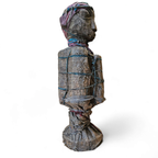 African Sculpture / Multi Material Figure / Height 65 Cm / 1970s thumbnail 15