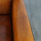 Strak Vormgegeven Schapenleren Artdeco Design Fauteuil Met Prachtige Details thumbnail 9