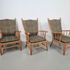 Vintage Scandinavische Beuk Fauteuil Mid Century ‘60 Japandi thumbnail 8