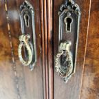 Prachtige Engelse Art Deco-kast Van Wortelnotenhout Van Waring & Gillow – Ca. 1900–1932 thumbnail 18