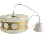 Vintage Retro Hanglamp Kunststof/goud Massive Jaren '60 thumbnail 6