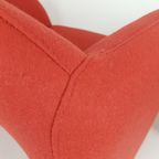 Artifort Ben’s Steenrood / Donker Oranje Fauteuils Ploegstof thumbnail 8