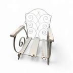 Old Forged / Wrought Iron Chair 1920S thumbnail 6