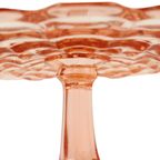 Art Deco Roze Rosaline Taartschotel Gebak Schaal Depression Glass thumbnail 9