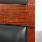 Schuitema Art Deco Design Fauteuil Uit De Decoforma Serie Met Zwart Leer thumbnail 6