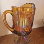 Indiana Glass Company Carnaval Glazen Pitcher Druiven. thumbnail 4