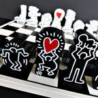 Keith Haring Schaakspel Zwart/wit Nieuw!! thumbnail 15