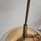 Vintage Opaline Space Age Lamp Met Gouden Randen Globe thumbnail 8