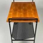 Vintage Trolley/Bijzettafel Met Lectuurbak, 1970'S Nederland thumbnail 9