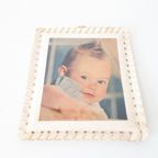 Fifties Handgemaakt Fotolijstje Baby Schilderijtje thumbnail 3
