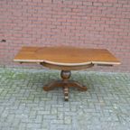 Ronde / Langwerpige Uittrek Eettafel Massief Eiken Donker thumbnail 6