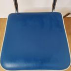 Vintage Mid Century Chroom En Skai Buizen Stoelen thumbnail 2