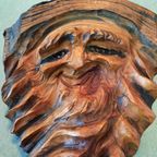 Vintage Bosgeest, Woodspirit, Houtsculptuur, Houtsnijwerk thumbnail 6