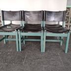 6X Vintage Eettafel Stoelen thumbnail 18