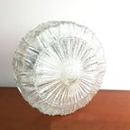 Vintage Plafonniere Glas Geometrische Patroon, Jaren '50/'60 thumbnail 2