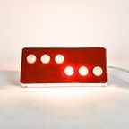 Herda Almelo - Vintage Bedlamp - Rood - Sterren - Wandverlichting - 70'S - Retro thumbnail 2