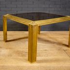 Coffee Table Made Of Brass And Glass From The 60S. thumbnail 4