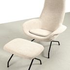 Vintage Asko Lounge Fauteuil Met Hocker 67610 thumbnail 3