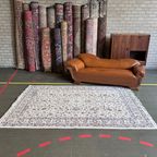 Handgeknoopt Oosters Sarough Vloerkleed 170X240Cm - Wit Bloemen Perzisch Tapijt - Reliving thumbnail 12