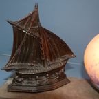 Art Deco Verlichting Tafellamp Bureaulamp Lampen Lamp Lampje Boot Schip Vissersboot Zeilen Zeil Z thumbnail 4