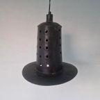 Vintage Metalen Brutalist Hanglamp thumbnail 9