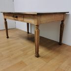 Oude Frans Houten Boeren Eettafel, Keukentafel, Tafel, Tuintafel thumbnail 5