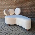 Shaise Longue Bank Nieuw Bekleed Teddy Stof Bank thumbnail 4