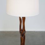 Prachtige Organische Vintage Houten Deens Design Lamp Uit De Jaren ’60 thumbnail 3