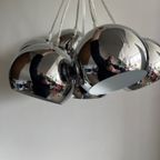 Vintage Chrome Bollen Lamp Retro Space Age thumbnail 3