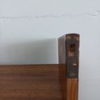 Jaren 50/60 Scandinavisch Wandmeubel Wandrek (teak-grenen-fineer) thumbnail 12