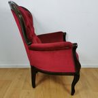 Brocante Franse Louis Xv Stoel, Fauteuil, Queen Ann Armstoel thumbnail 8