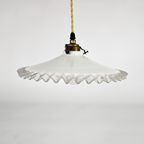 Hanglamp - Opaline - Messing - Frankrijk - 2E Kwart 20E Eeuw thumbnail 4