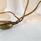Hollywood Regency Alabaster Lampen Marmer Roze thumbnail 6