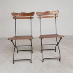 Set Van 2 Klapstoelen, Terrasstoelen, Jaren 30 thumbnail 5