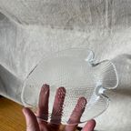 Franse Vintage Heldere Arcoroc Glazen Visborden / Platen Maat Small (Jaren '70) thumbnail 2