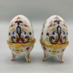 Set Vintage Porseleinen Sieraden Eieren thumbnail 2