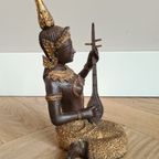 Brons Beeldje Van Een Thaise Muzikant thumbnail 12