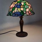 Prachtig Mooie Staande Tiffany Lamp Kerst thumbnail 12