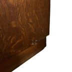 Vintage Industriële Houten Kast Met Schuifdeuren thumbnail 14