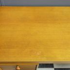 Large Blonde Wood Desk 1960S thumbnail 14