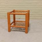 Vintage Houten Bijzettafel Nachtkastje Plantentafel thumbnail 6