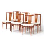 Set Van 6 Vintage Teak Eetkamerstoelen, Deens Design thumbnail 6