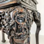 Antiek Chinees Padouk Houten Bureau thumbnail 13
