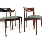 Set 4 Palissander Eetkamerstoelen Stoelen Vintage thumbnail 14