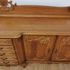 Grote Vintage Louis Xv Wandkast, Buffetkast, Dressoir, Ladekast thumbnail 3