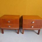 Set Vintage Design Nachtkastjes, Meurop, Pierre Guariche thumbnail 9